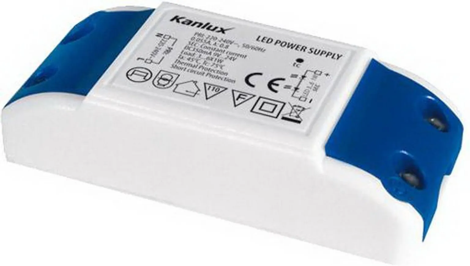 TRAFO 6-1W LED 220-240V 50/60HZ/DC 350MA 12V-24V KANLUX