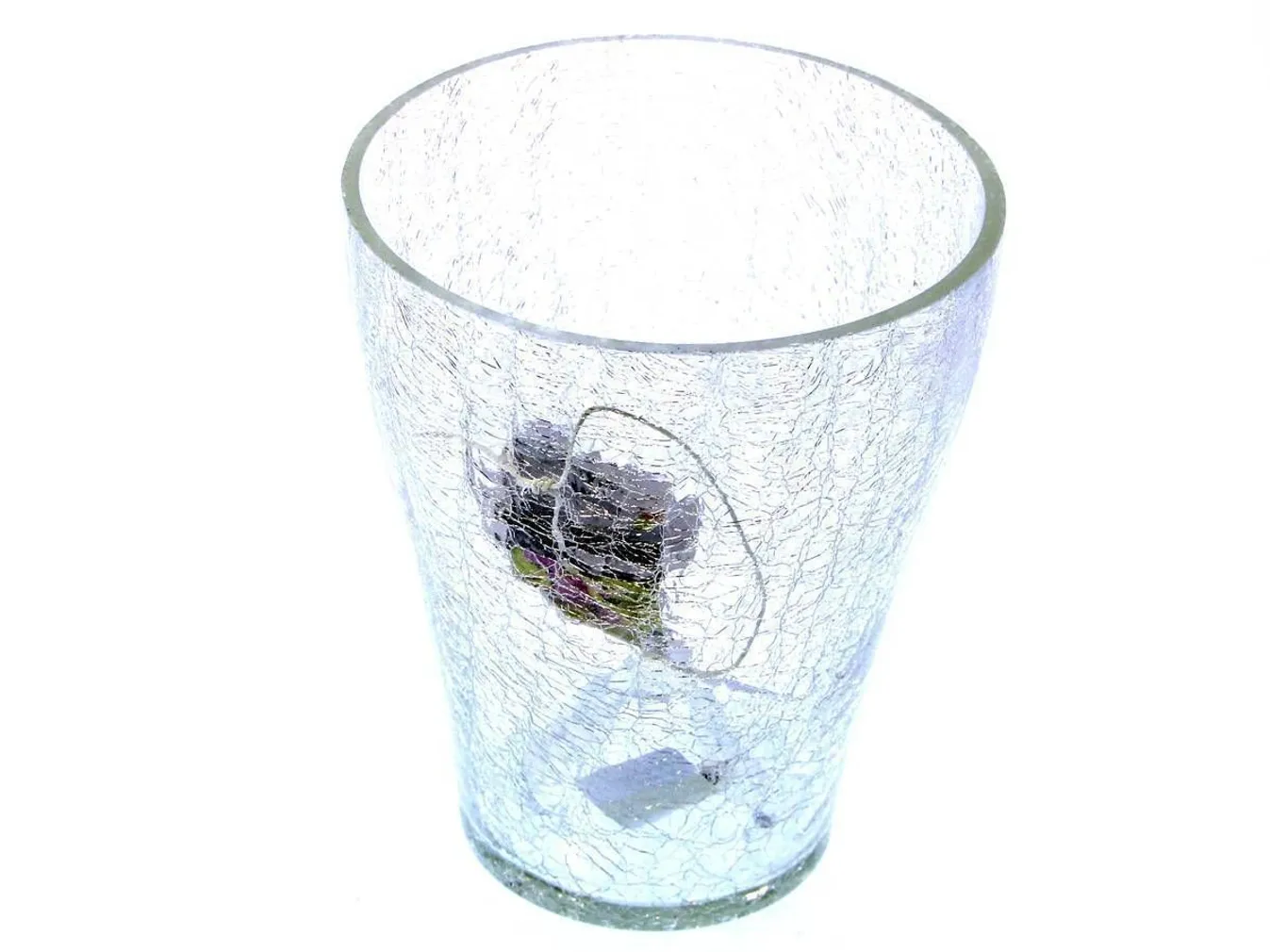 ORHIDEEPOTT KROBELINE LÄBIPAISTEV Ø14CM H16CM