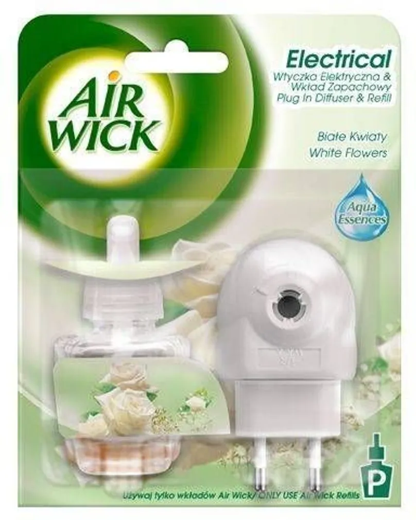ELEKTRILINE ÕHUVÄRSKENDAJA AIR WICK ELECTRICAL WHITE FLOWERS KOMPLEKT PISTIK + TÄIDE 19ML