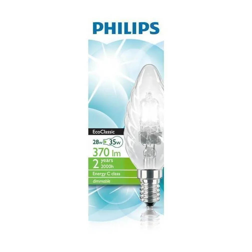 HALOGEENLAMP ECO CLASSIC BW35 E14 28W 230V PHILIPS