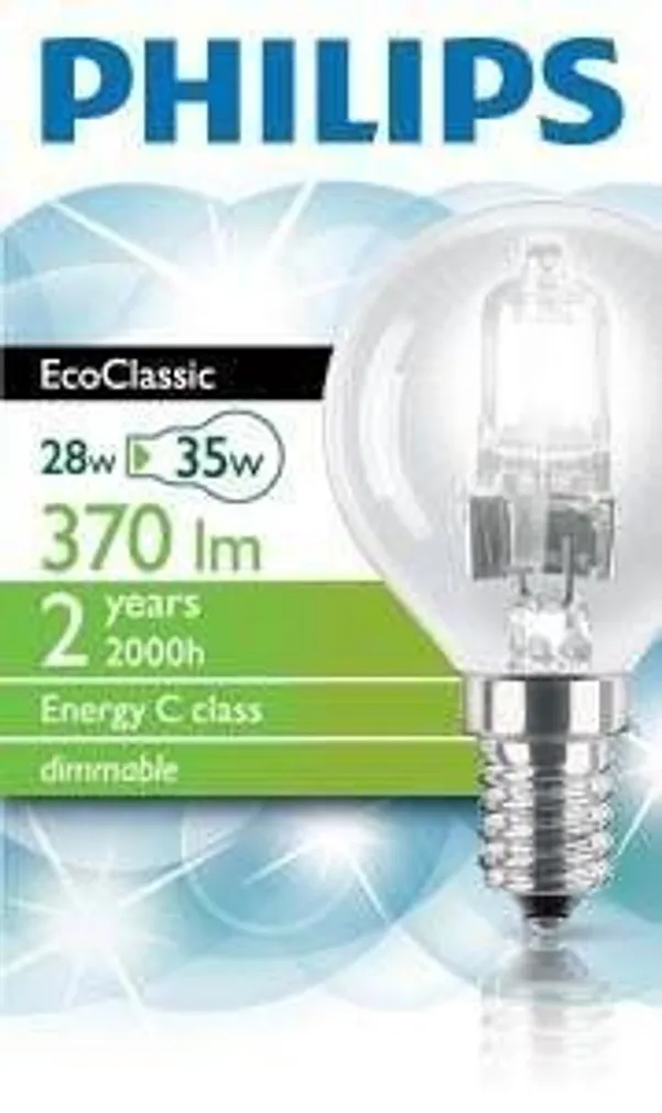 HALOGEENLAMP ECO CLASSIC P45 E14 28W 230V PHILIPS