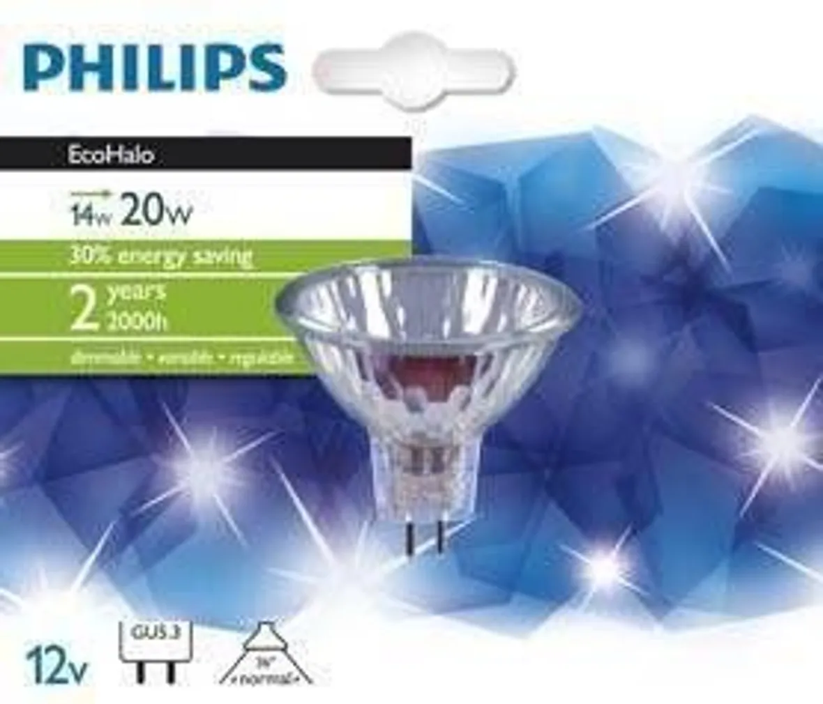 HALOGEENLAMP ECOHALO GU5.3 14W 36° 12V PHILIPS