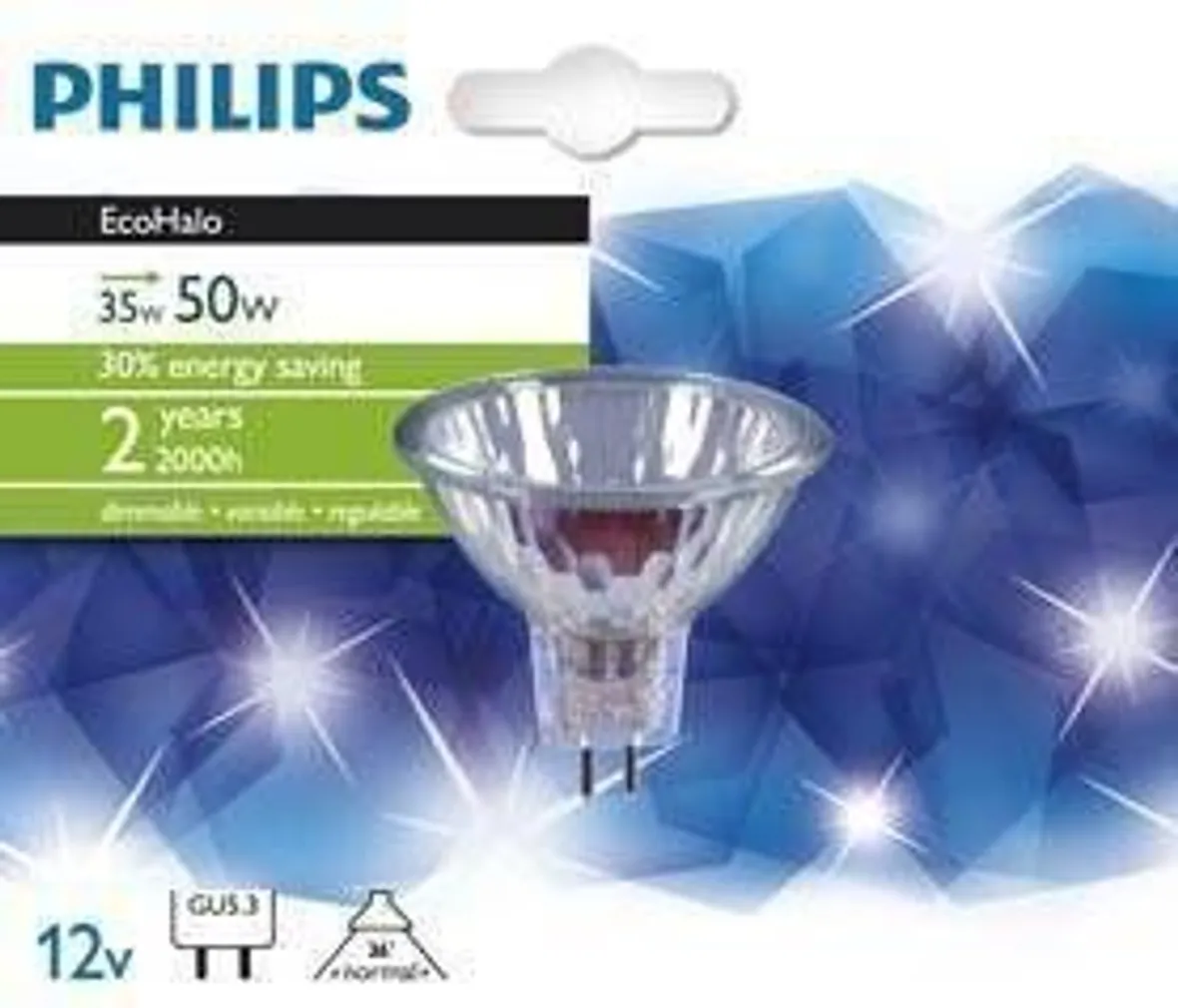 HALOGEENLAMP ECOHALO GU5.3 35W 36° 12V PHILIPS