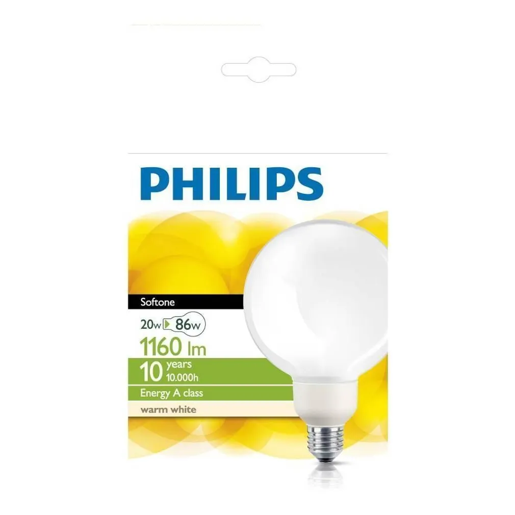 SÄÄSTULAMP SOFTONE GLOBE E27 20W 230V PHILIPS