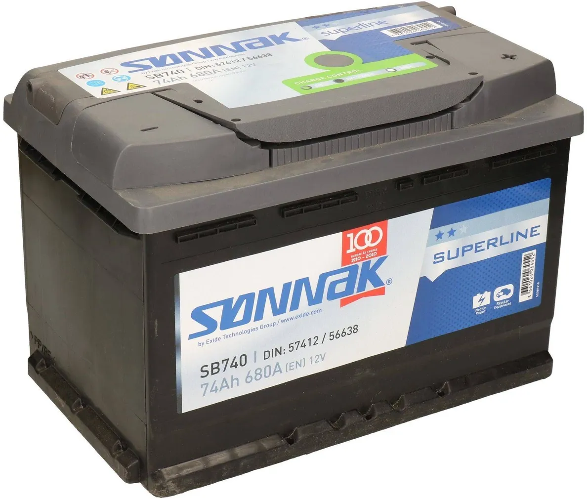 AUTOAKU SONNAK SUPERLINE 74AH 680A