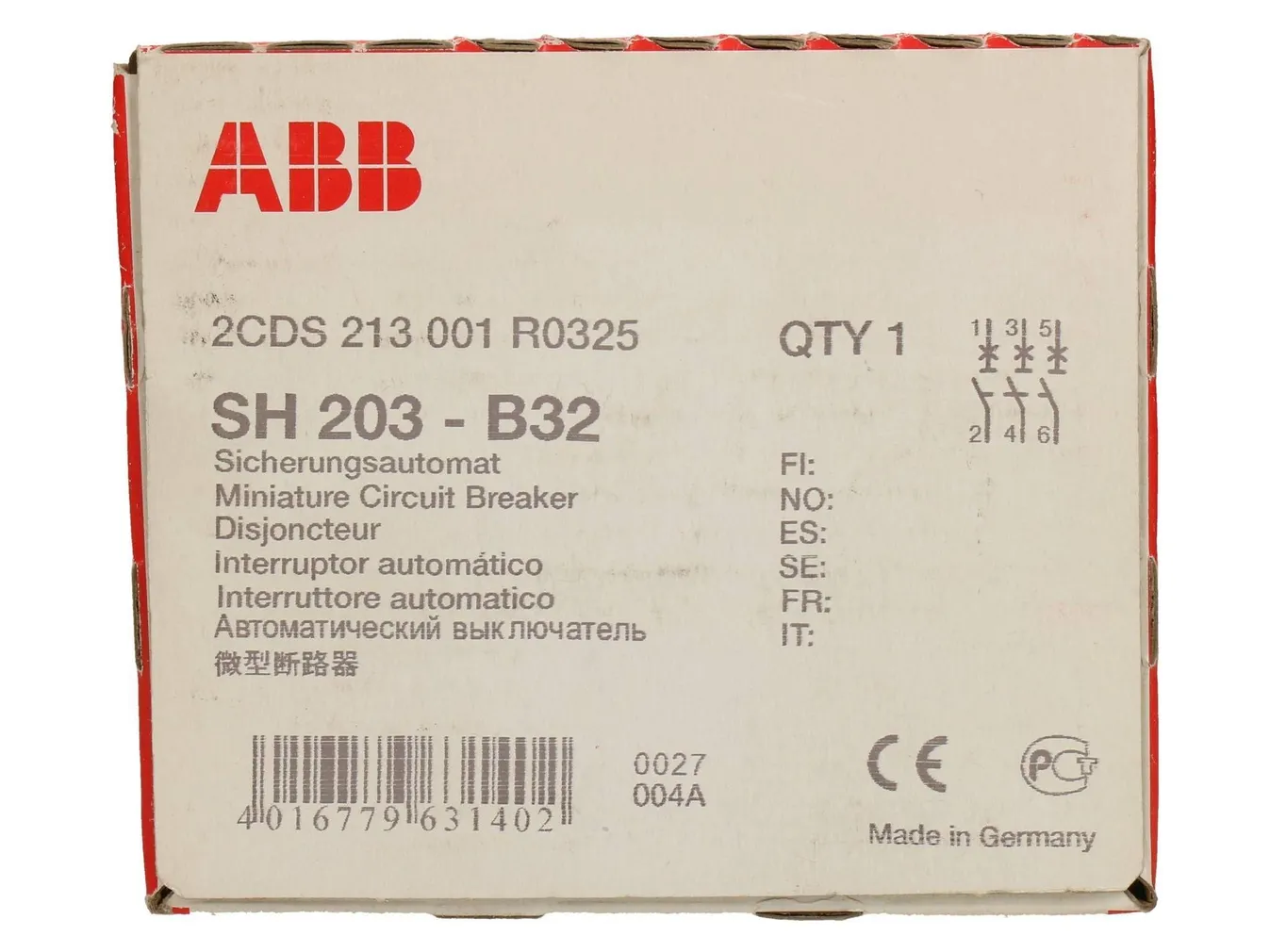 AUTOMAATKAITSE 3F 32A B ABB SH203