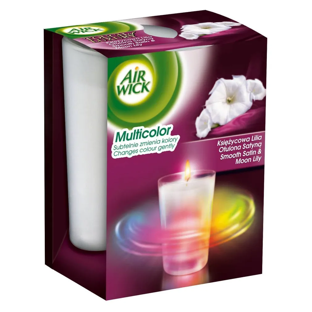 LÕHNAKÜÜNAL KLAASIS AIR WICK MULTICOLOR SMOOTH SATIN & MOON LILY 105G