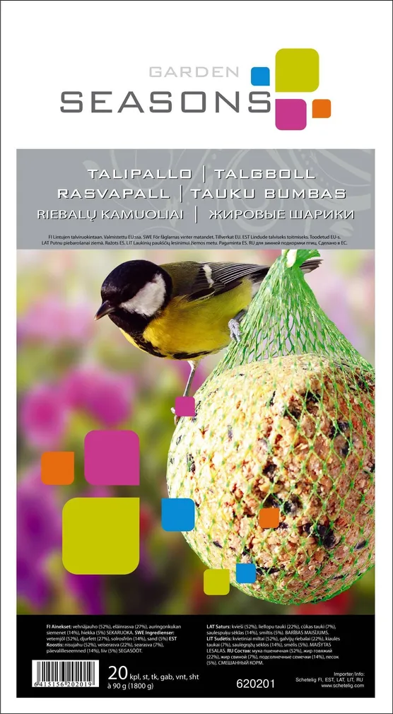LINNUTOIT RASVAPALLID GARDEN SEASONS 20TK PAKIS