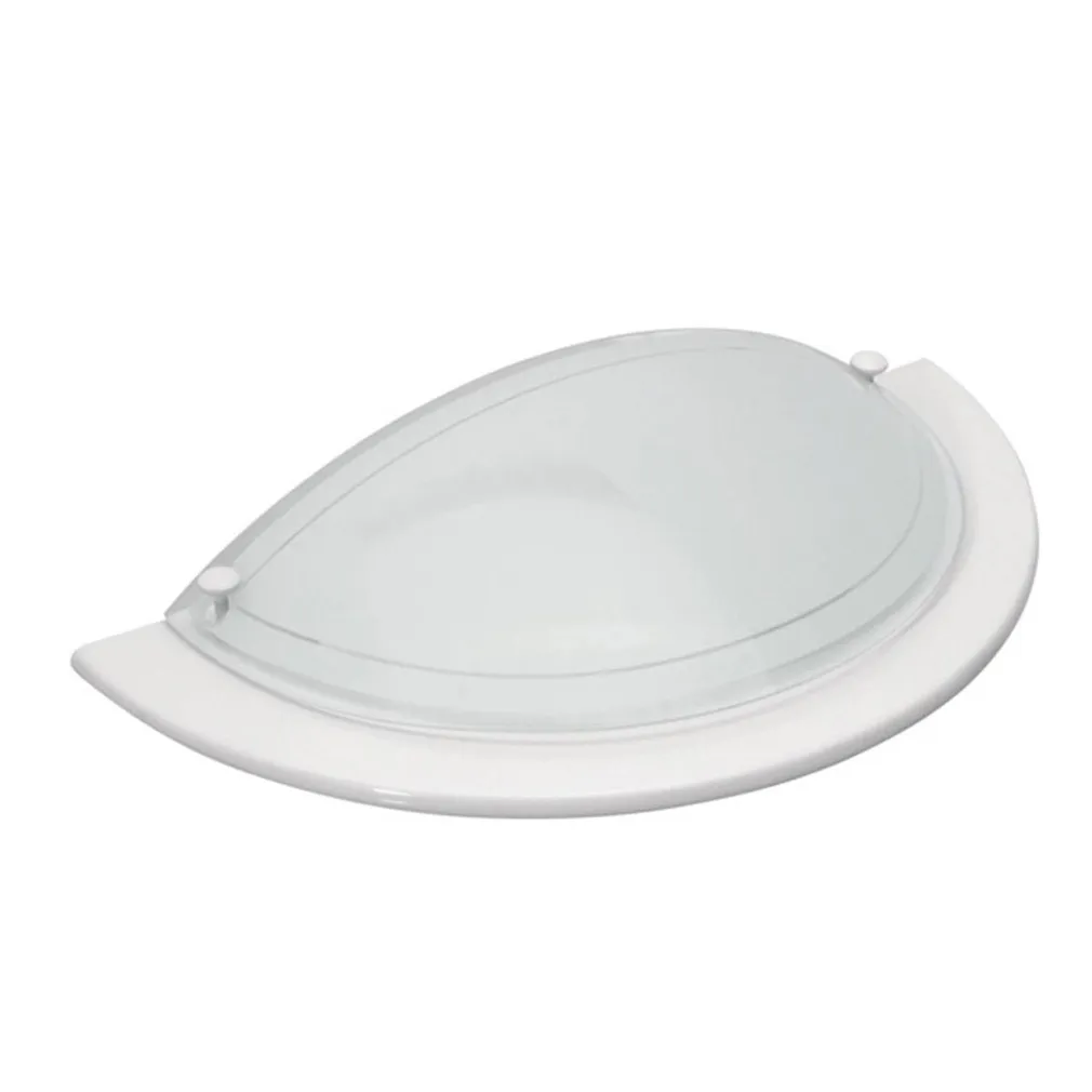 PLAFOON ARDEA 1/2 1X60W E27 220V IP20 VALGE