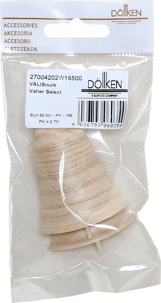 VÄLISNURK DURI VAHER SELECT SLK50-165 2TK/PK