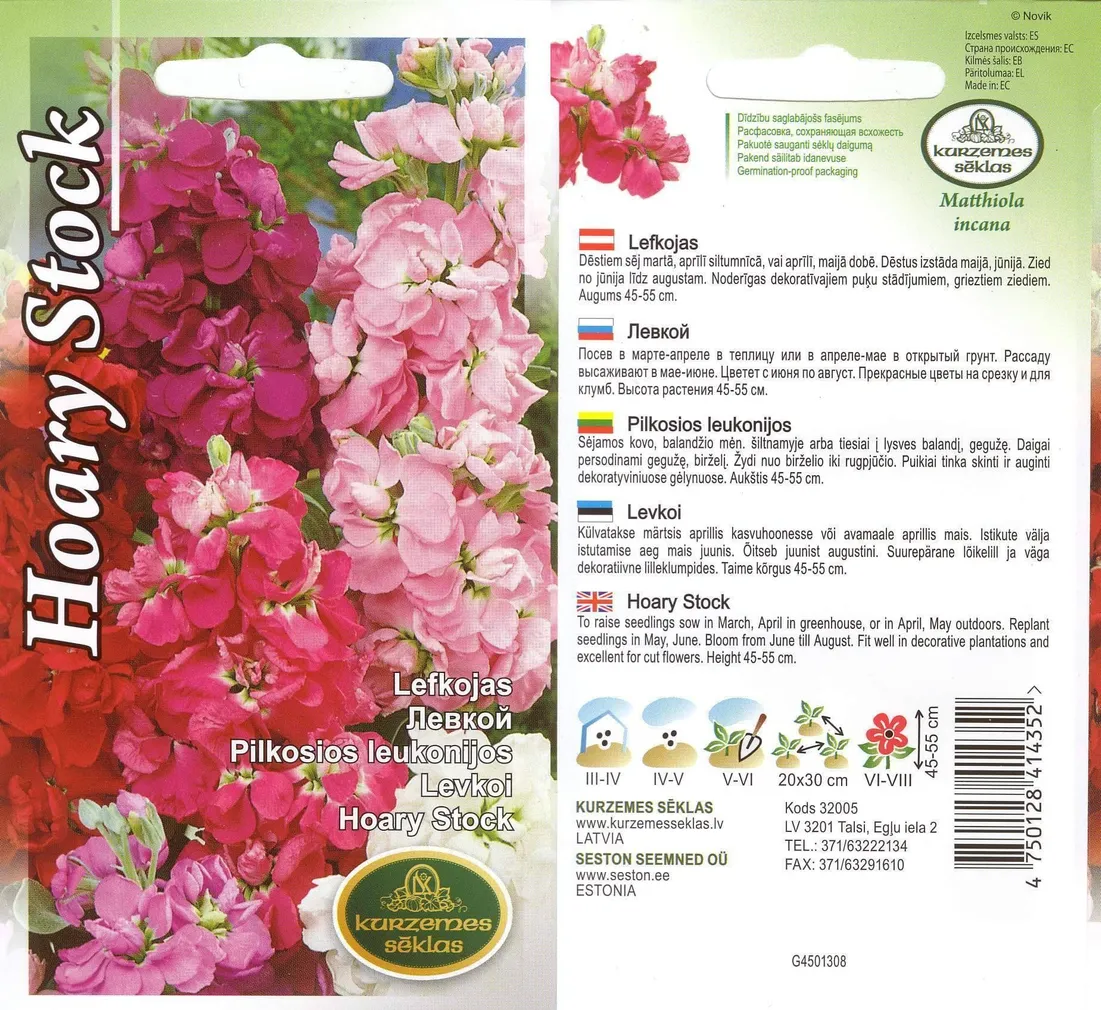 SEEMNED KURZEMES SEKLAS LEVKOI HOARY STOCK 0,7 G