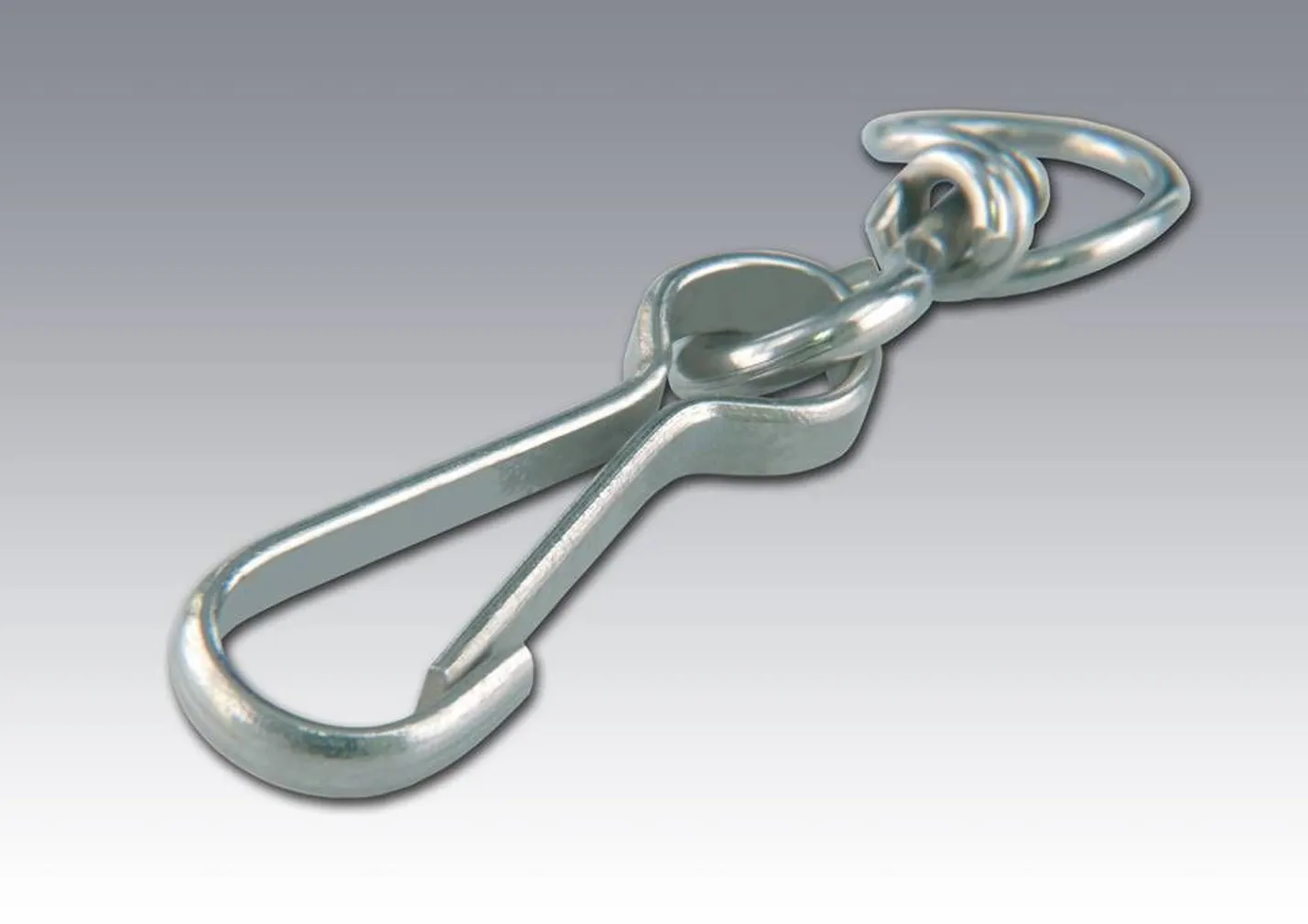 KARABIINHAAGID SIMPLEX 30MM NIKKEL, PÖÖRDLIIGENDIGA