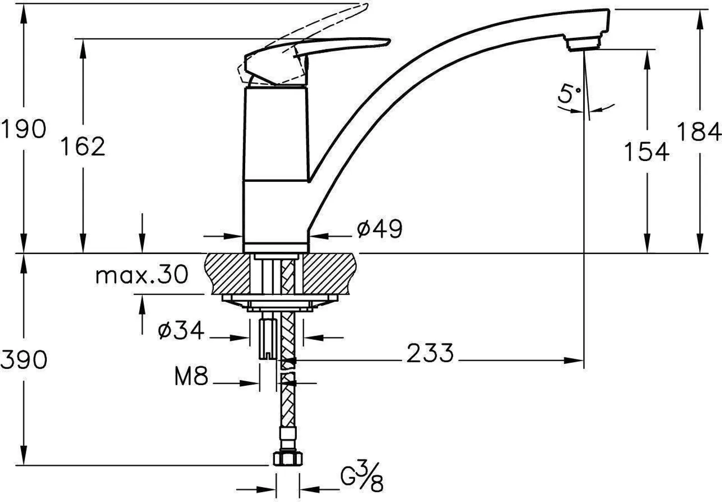 KÖÖGISEGISTI VITRA DYNAMIC S 17A42086