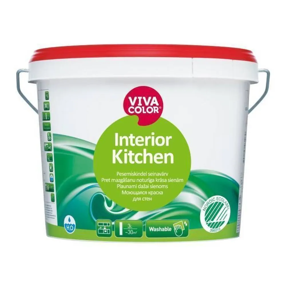 SEINAVÄRV VIVACOLOR INTERIOR KITCHEN 9L VALGE POOLMATT