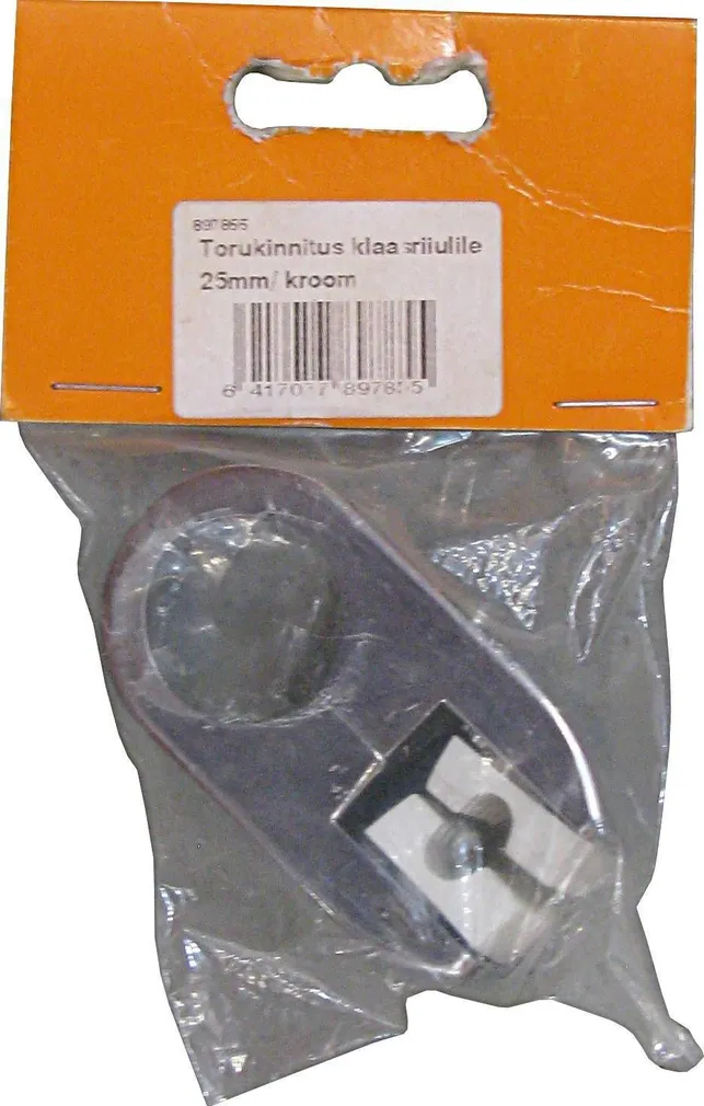 TERASTORUKINNITUS KLAASRIIULILE 25MM KROOM