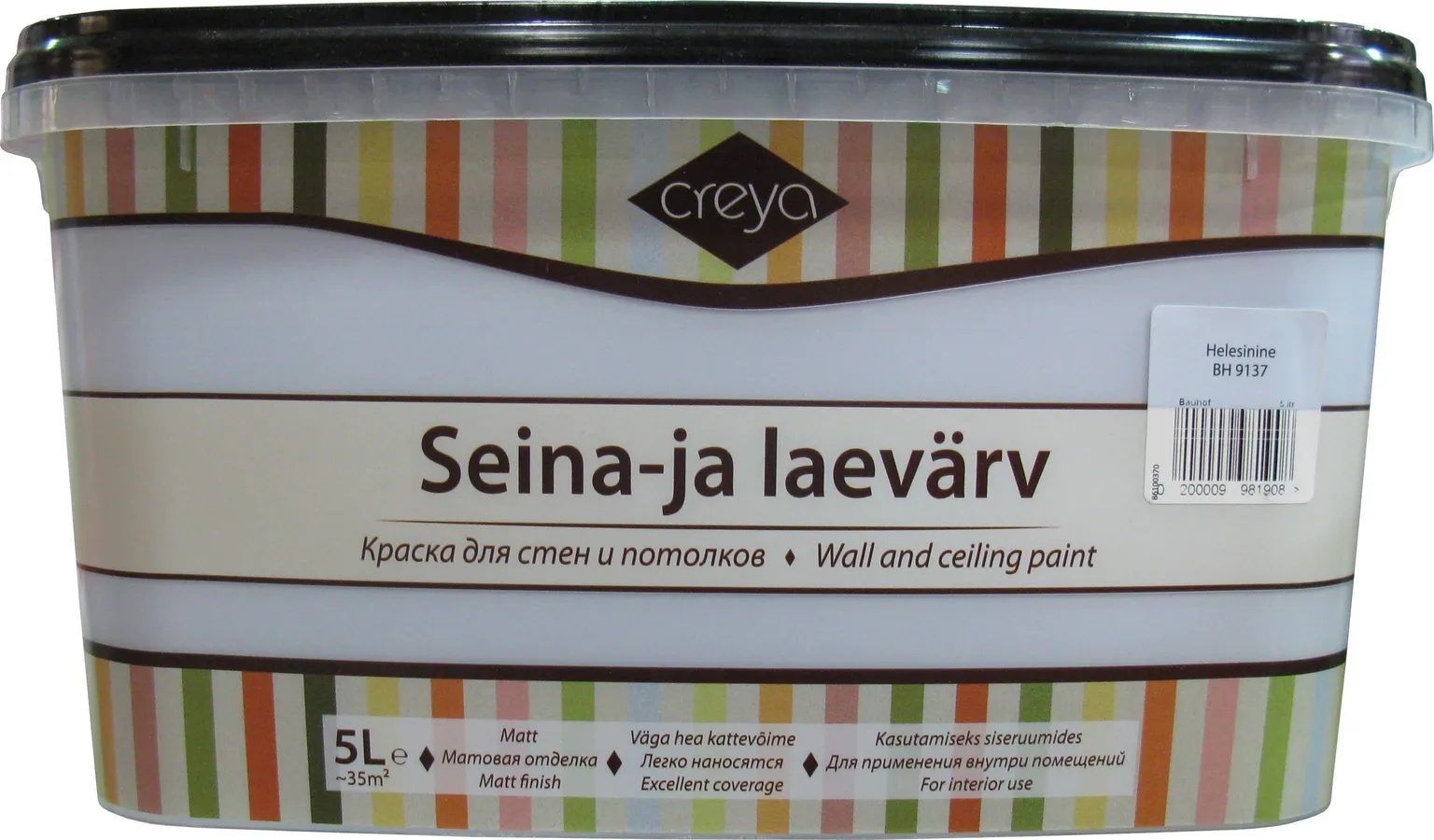 SEINA- JA LAEVÄRV CREYA 5L HELESININE (BH 9137) MATT
