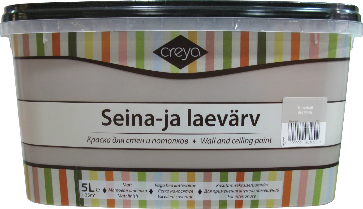 SEINA- JA LAEVÄRV CREYA 5L TUMEHALL (BH 9346) MATT