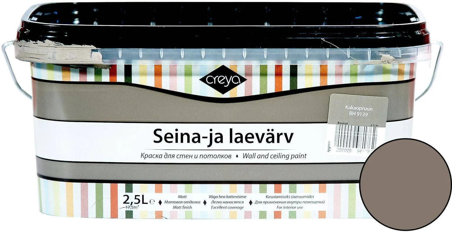 SEINA- JA LAEVÄRV CREYA 2,5L KAKOPRUUN (BH 9139) MATT