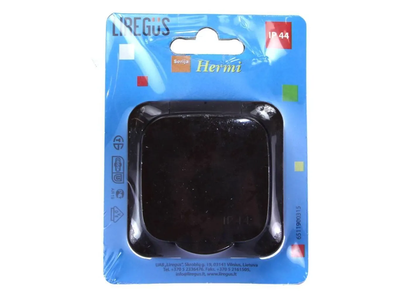 PISTIKUPESA 1-NE PP PRUUN IP44 HERMI
