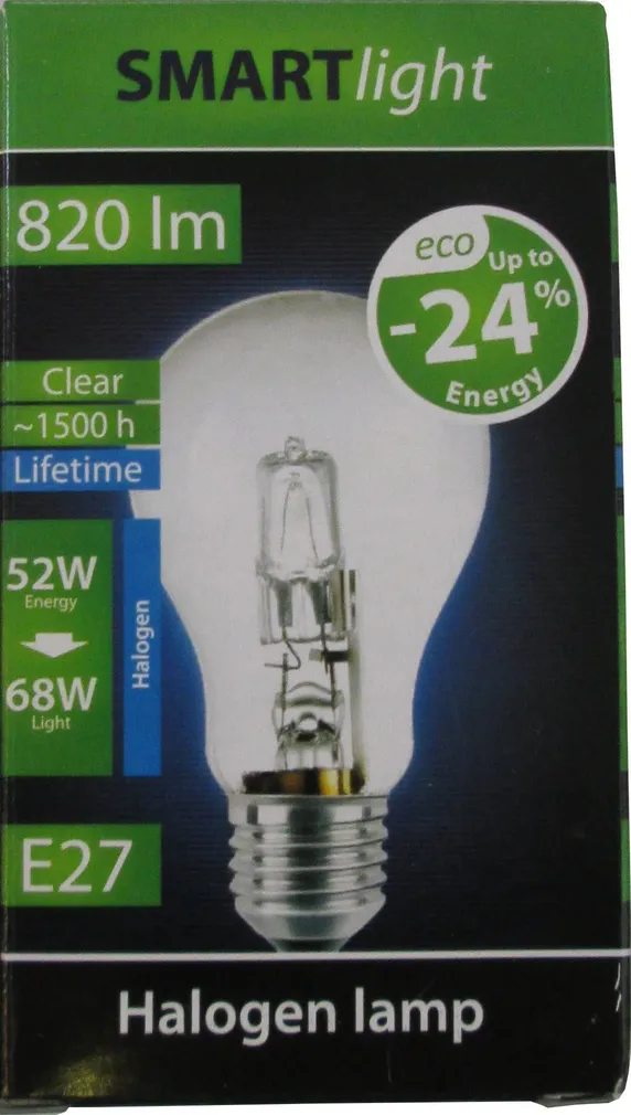 HALOGEENLAMP 52W E27 A55 230V