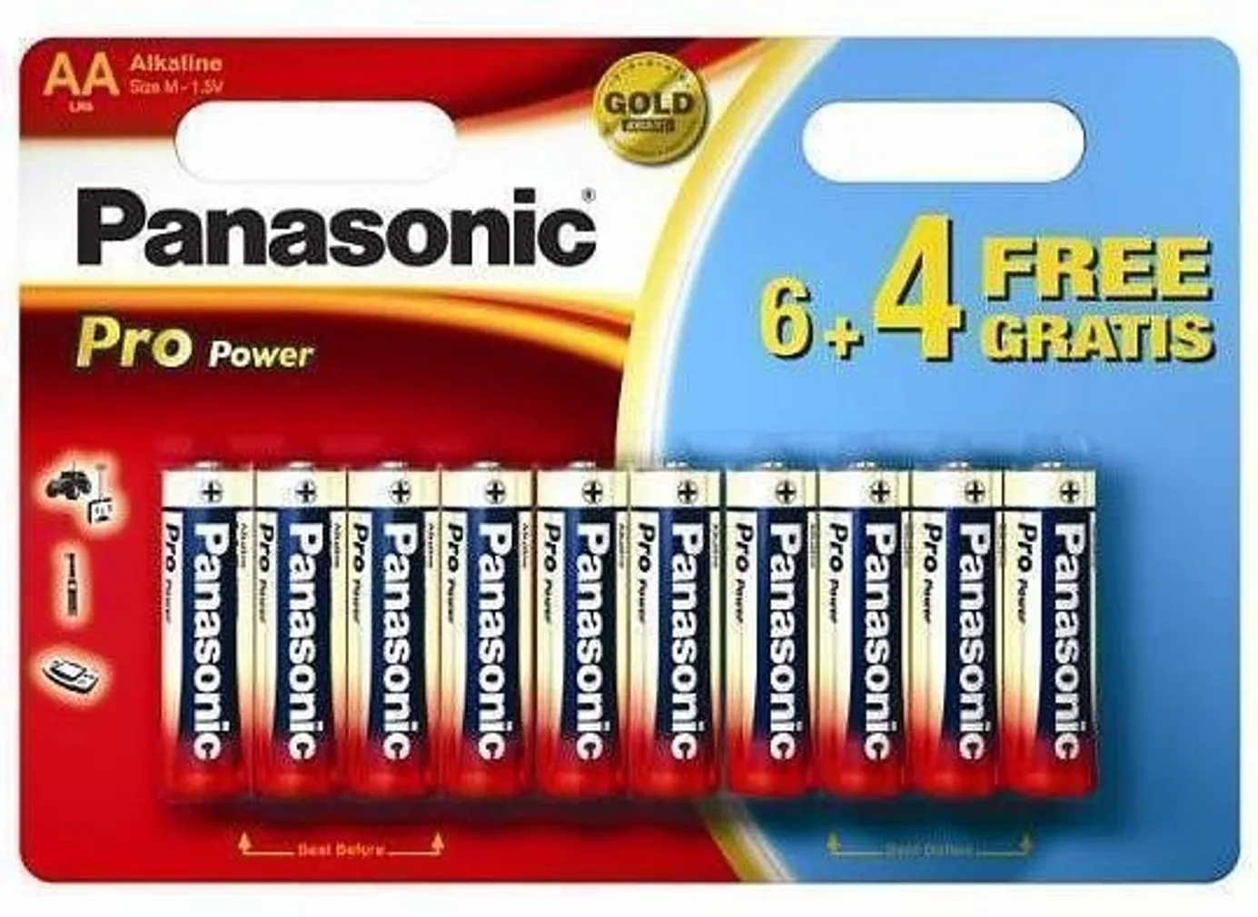 PATAREI PANASONIC AA LR6PPG/10B (6+4TK)