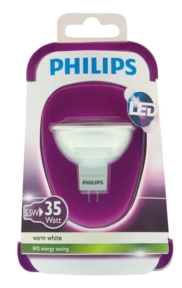 LEDLAMP 5,5-35W GU5.3 WW 300LM 12V MR16 36D ND/4