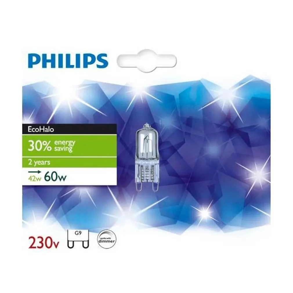 HALOGEENLAMP ECOHALO 42W G9 230V