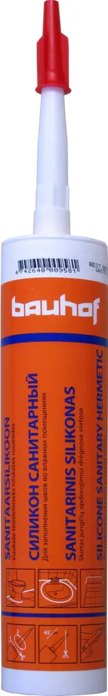 SANITAARSILIKOON 270ML VALGE