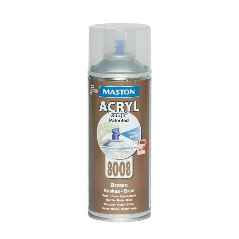 AEROSOOLVÄRV ACRYL OLIVE BROWN 400ML