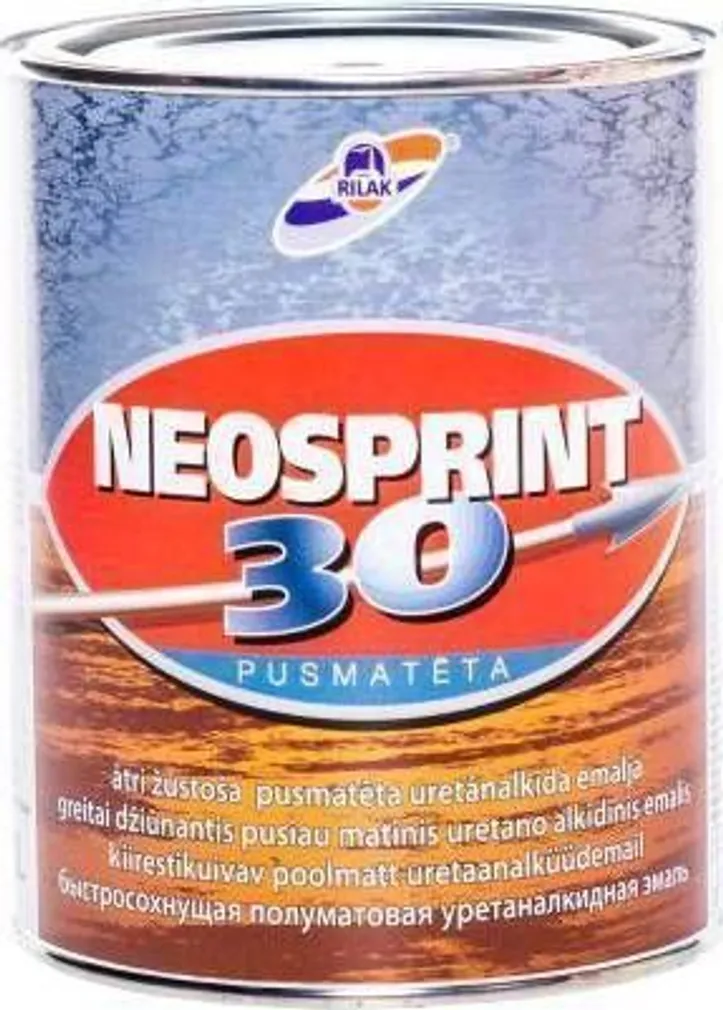 METALLIVÄRV RILAK NEOSPRINT 30 0,9L HALL POOLMATT