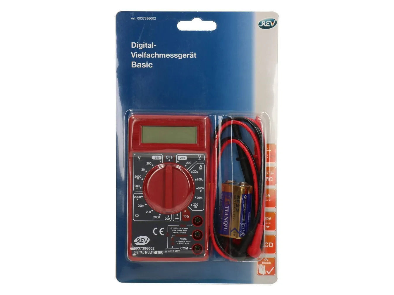 DIGITAALNE MULTIMEETER REV DC/AC 250V 7974