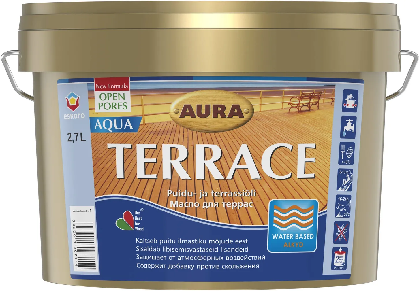TERRASSIÕLI ESKARO TERRACE AQUA 2,7L PRUUN