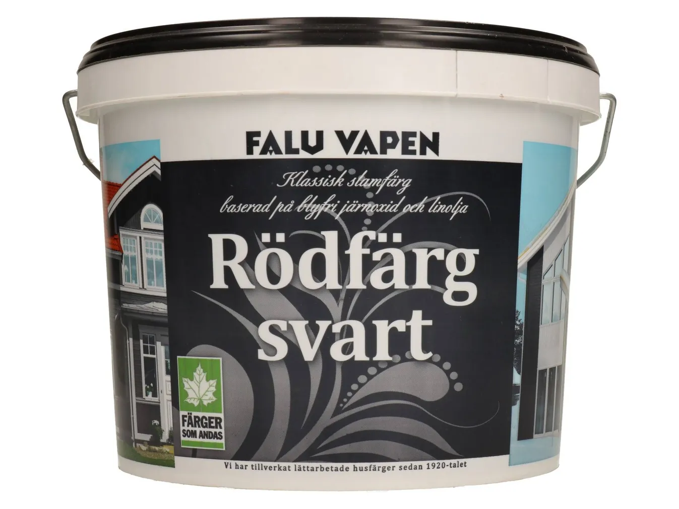 MULDVÄRV FALU VAPEN SVART RÖDFÄRG 4L MUST TÄISMATT