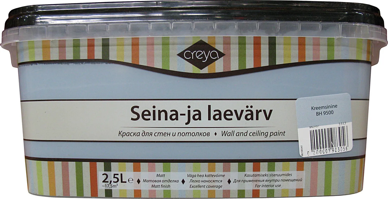 SEINA- JA LAEVÄRV CREYA 2,5L KREEMSININE (BH 9500) MATT