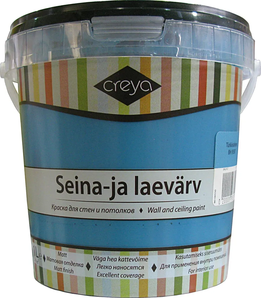 SEINA- JA LAEVÄRV CREYA 1L TÜRKIISSININE (BH 9597) MATT