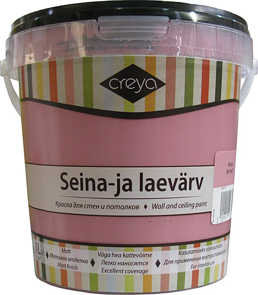 SEINA- JA LAEVÄRV CREYA 1L ROOSA (BH 9497) MATT