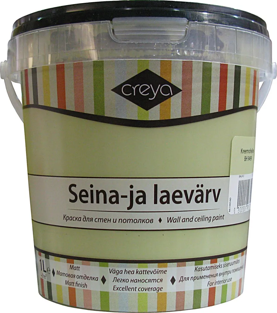 VÄRV KREEMROHELINE MATT 1L BH 9499