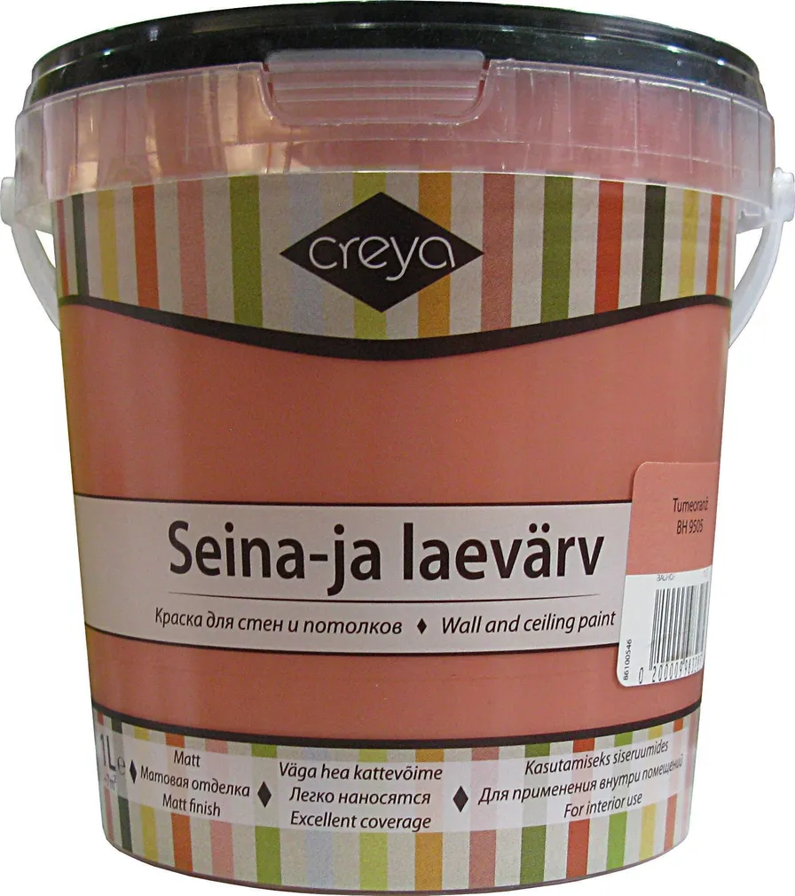 SEINA- JA LAEVÄRV CREYA 1L TUMEORANŽ (BH 9505) MATT