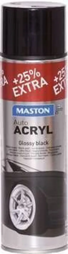 AEROSOOLVÄRV AUTO ACRYL MUST LÄIKIV 500ML