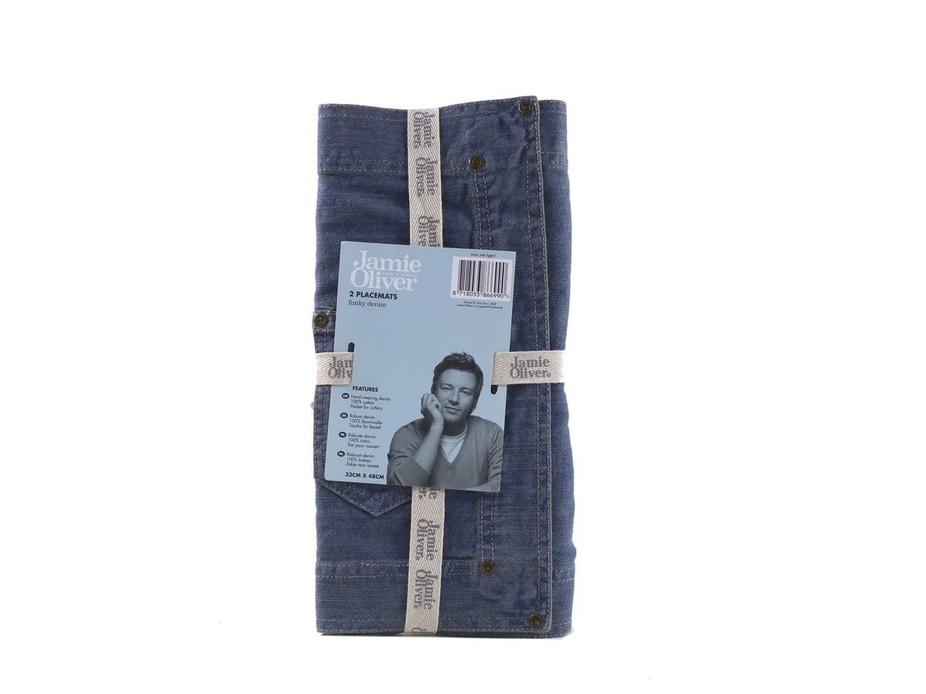 LAUAKATE JAMIE OLIVER DENIM 33X48CM 2TK PAKIS