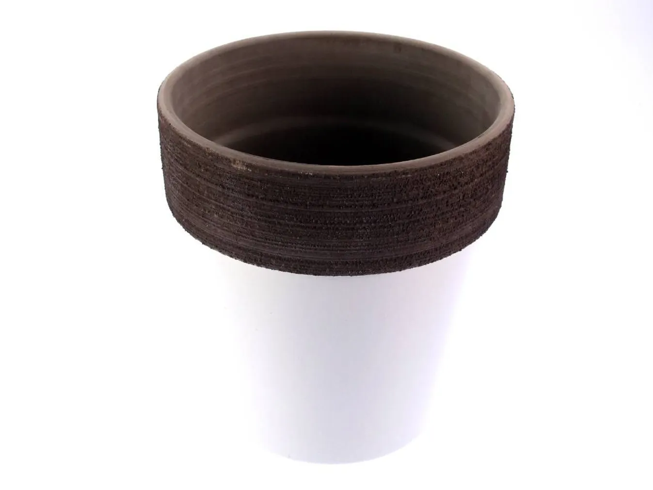 LILLEPOTT LACCATO ALTO Ø23CM VALGE
