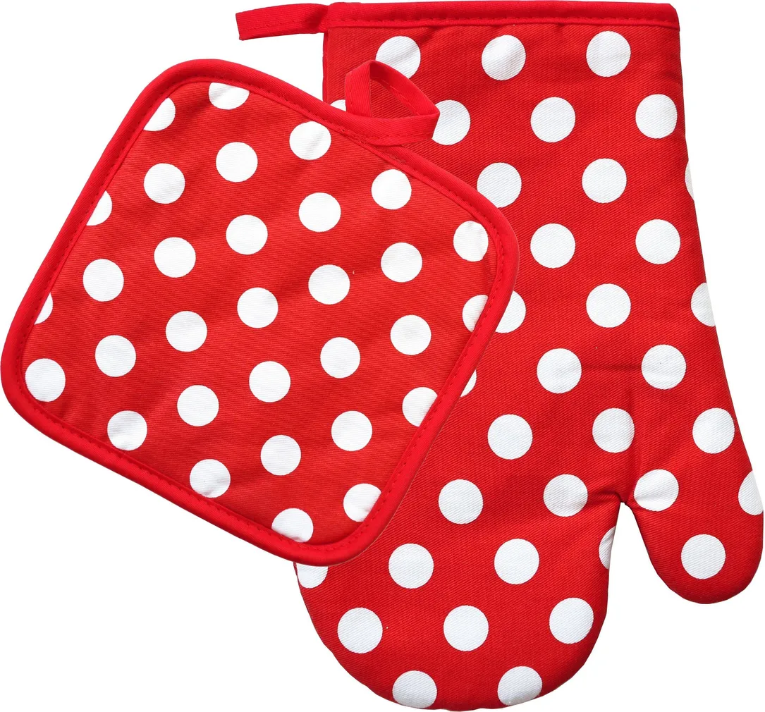 PAJAKINNAS PUNANE/VALGE TÄPP 26CM
