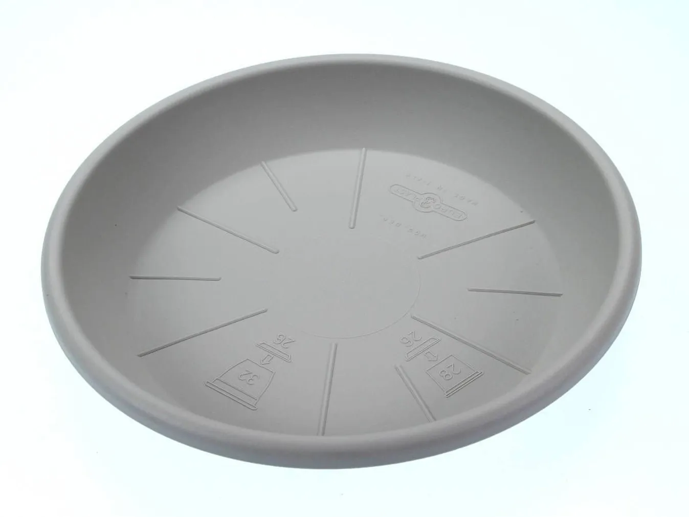 LILLEPOTI ALUS PLAST, MEDEA 26CM, HELEPRUUN