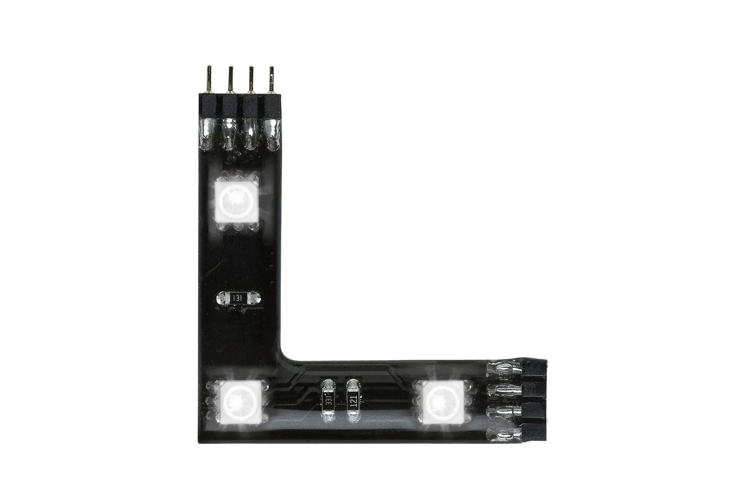 RIBAVALGUSTI LED NURK 90° 3X0,72W 12V RGB YOURLE D