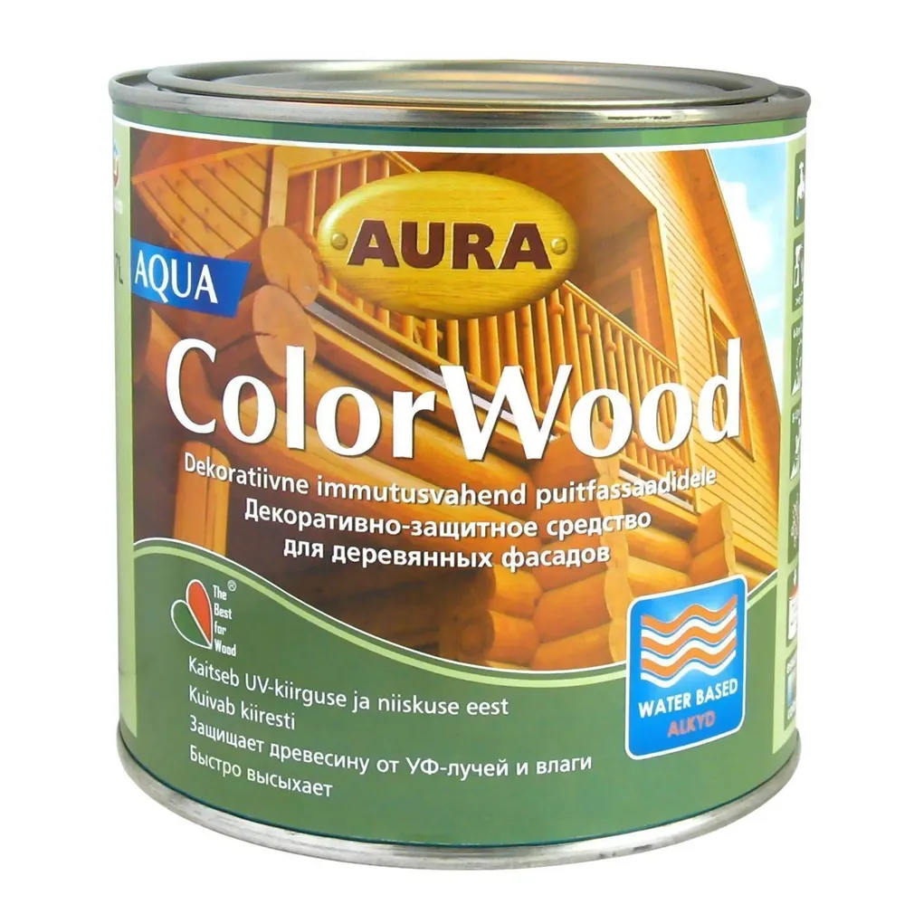 PUIDUKAITSEVAHEND AURA COLORWOOD AQUA 0,7L VÄRVITU