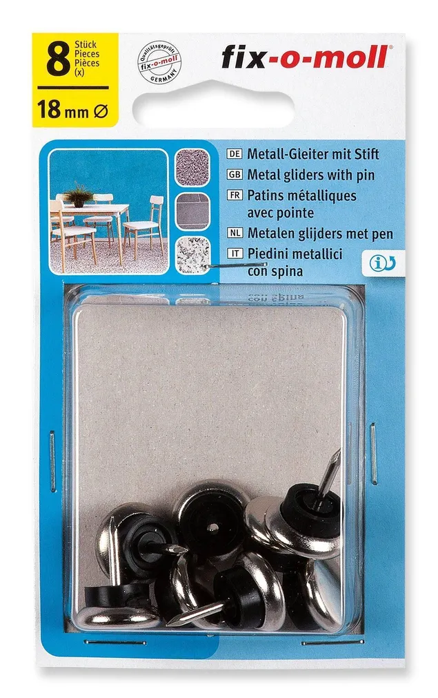 MÖÖBLIKAITSE NAELAGA METALL 8TK 18MM