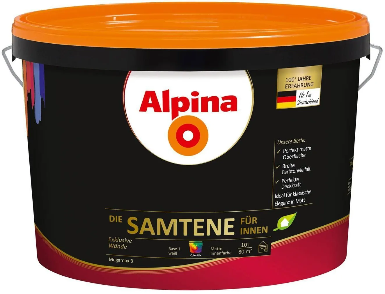 SEINAVÄRV ALPINA DIE SAMTENE FÜR INNEN 5L VALGE MATT