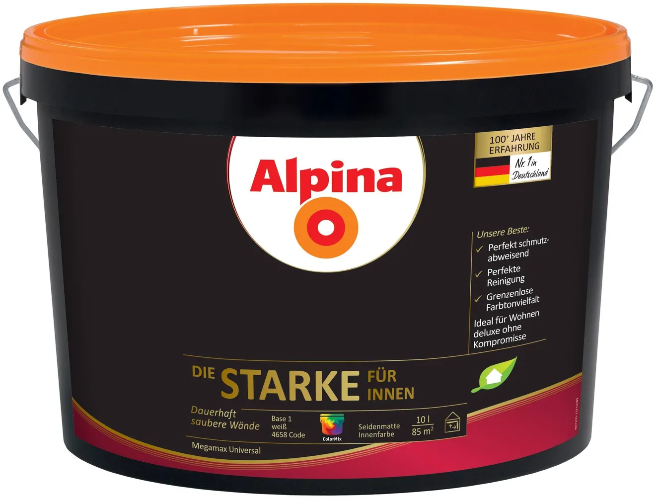 SEINAVÄRV ALPINA DIE STARKE FÜR INNEN 10L VALGE SIIDJASMATT