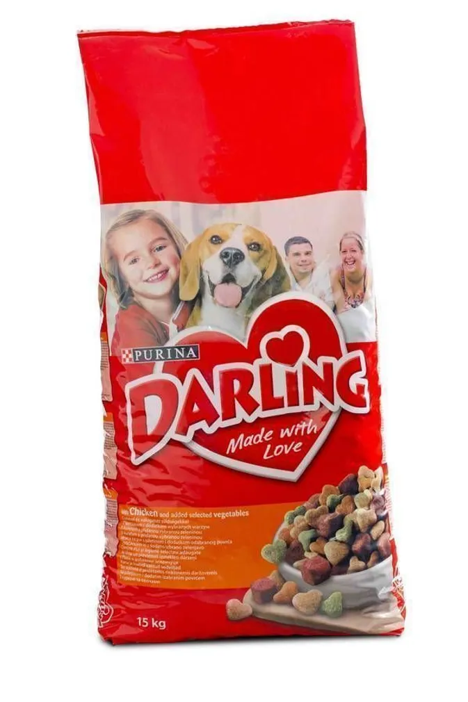 LEMMIKLOOMA KOERATOIT DARLING LINNULIHA/JUURVILI 15KG