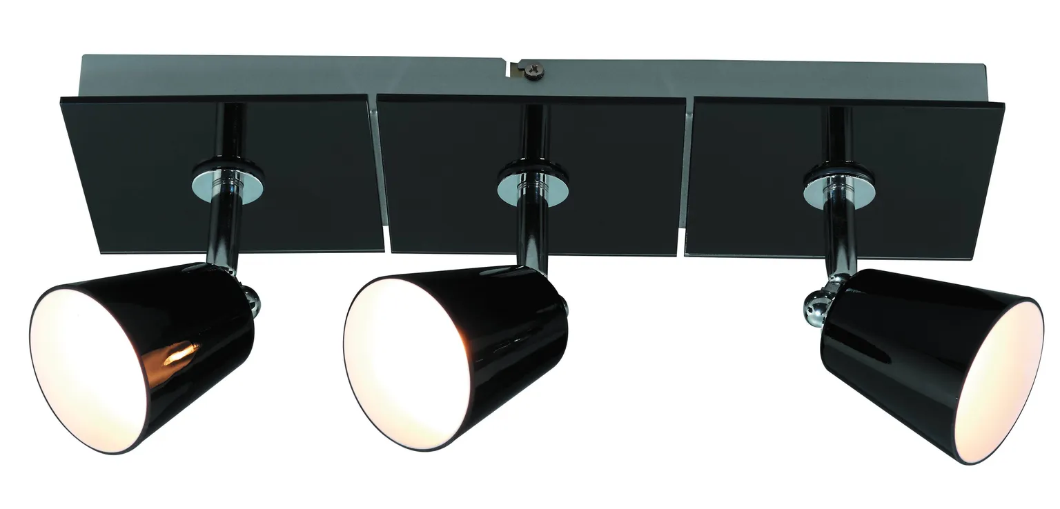 KOHTVALGUSTI CREYA MUST KLAAS 3X40W G9 G925-3B(BLA
